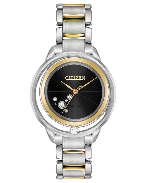 L Sunrise Solitaire Ladies Eco Drive Blank Face Diamond Watch CITIZEN